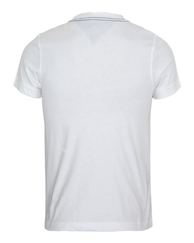 تیشرت مردانه نخی سفید Tommy - Image 2