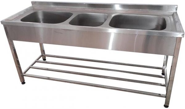 sink dishwasher industrial steel three lagan peresi02